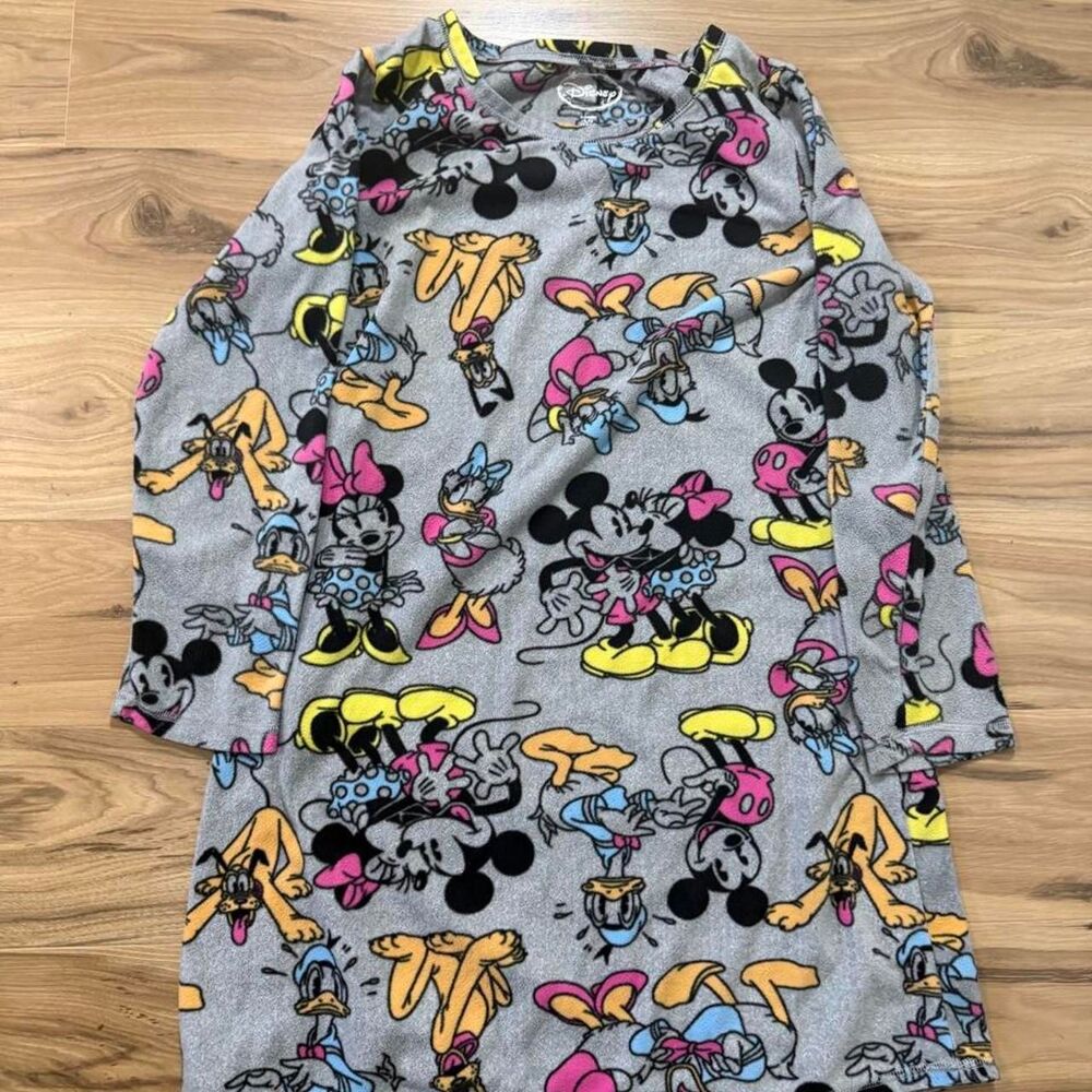 AOP Disney Mickey Mouse and friends fleece sleep dress size Large